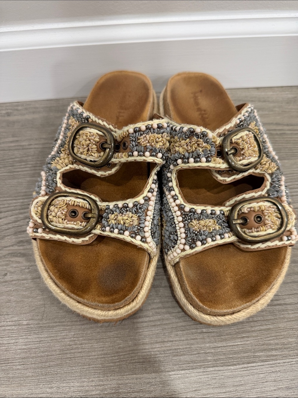 House of Harlow beaded slide